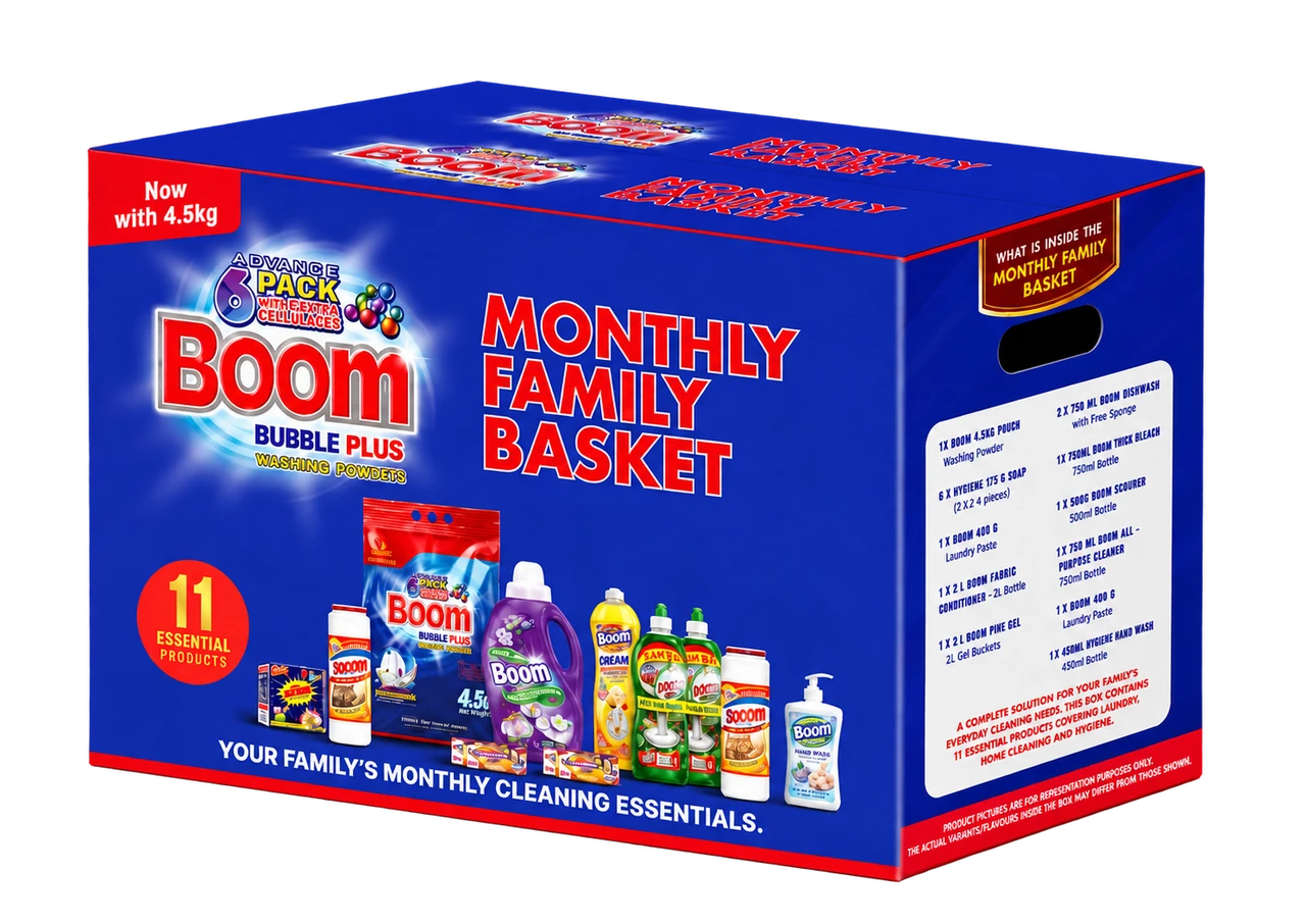 Boom Monthly Family Basket, a full household pack
